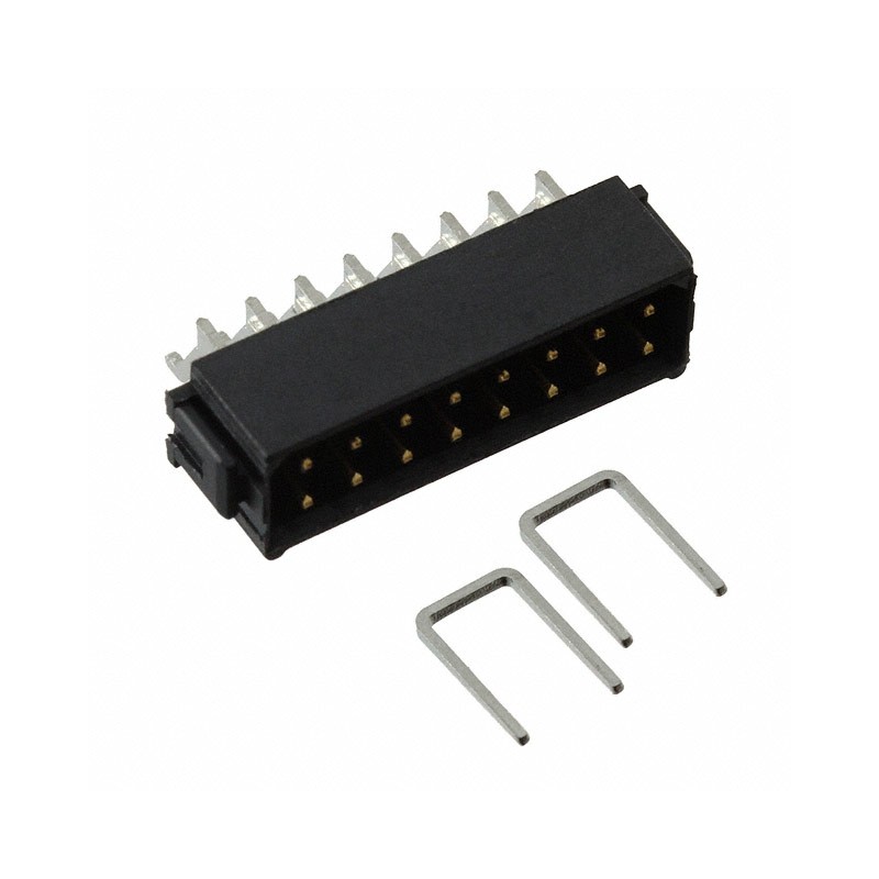 1 pcs : M80-6651642 - CONN HEADER SMD R/A 16POS 2MM
