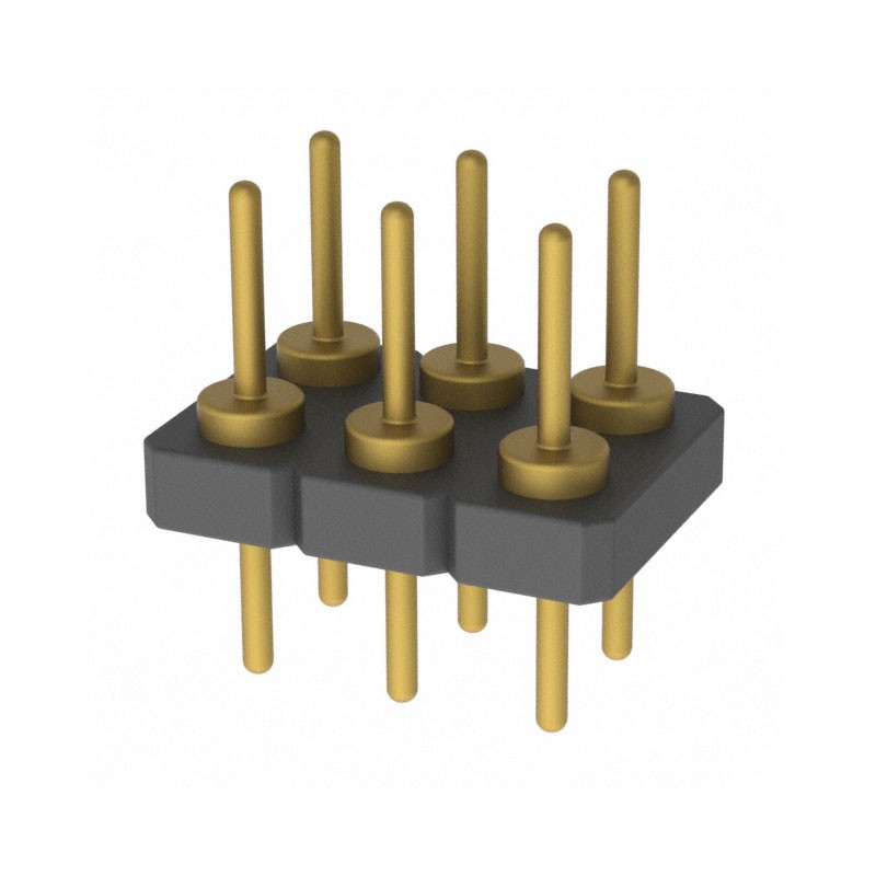 1 pcs : 435-10-206-00-160000 - CONN HEADER VERT 6POS 2.54MM