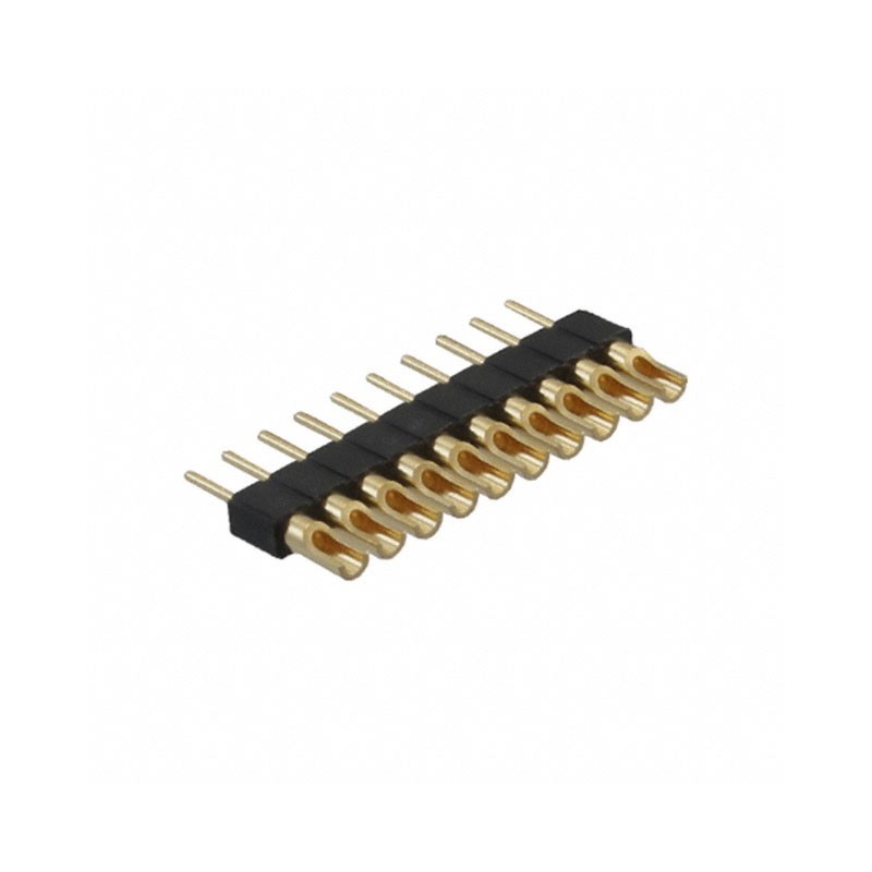 1 pcs : 830-10-010-10-005000 - CONN HDR STRIP SOLDER 10POS GOLD