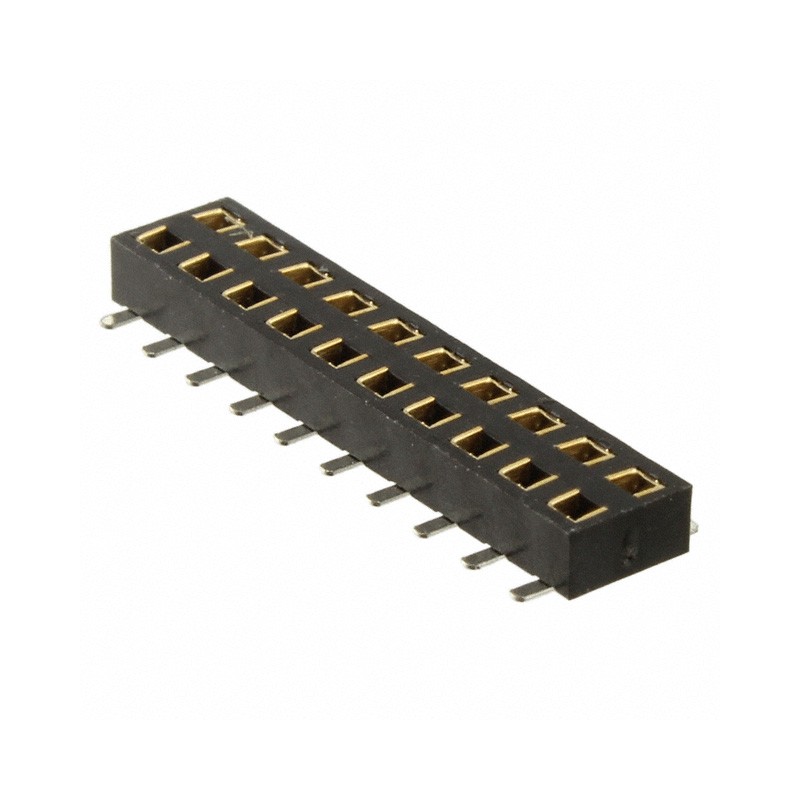 1 pcs : M22-6361042 - CONN RCPT 20POS 0.079 GOLD SMD