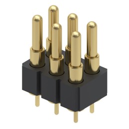 1 pcs : 818-22-006-10-005101 - CONN SPRING PISTON 6POS PCB