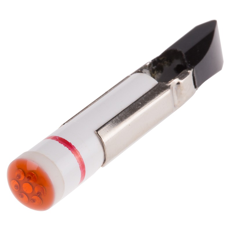 1 pcs - RS PRO Red LED Indicator Lamp, 12V dc, Telephone Slide Base, 5.5mm Diameter, 36mcd