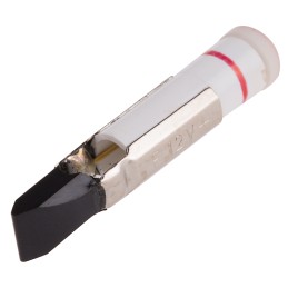 1 pcs - RS PRO Red LED Indicator Lamp, 12V dc, Telephone Slide Base, 5.5mm Diameter, 36mcd