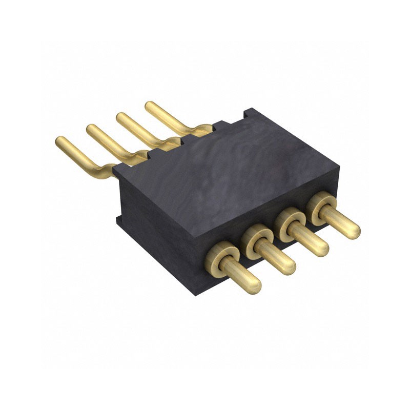 1 pcs : 854-22-004-40-001101 - CONN SPRING PISTON 4POS R/A SMD