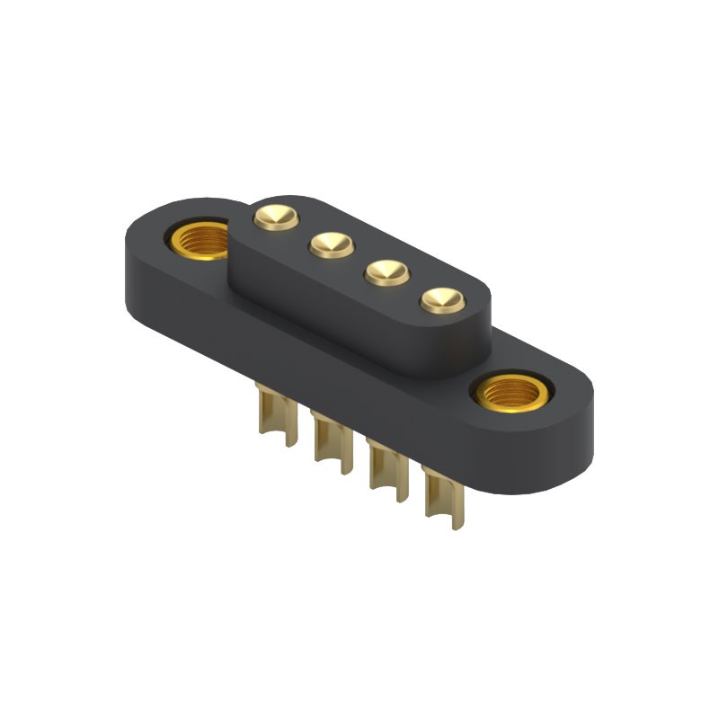 1 pcs : 868-10-004-00-012000 - CONN SPRING TARGET 4POS SLD PCB