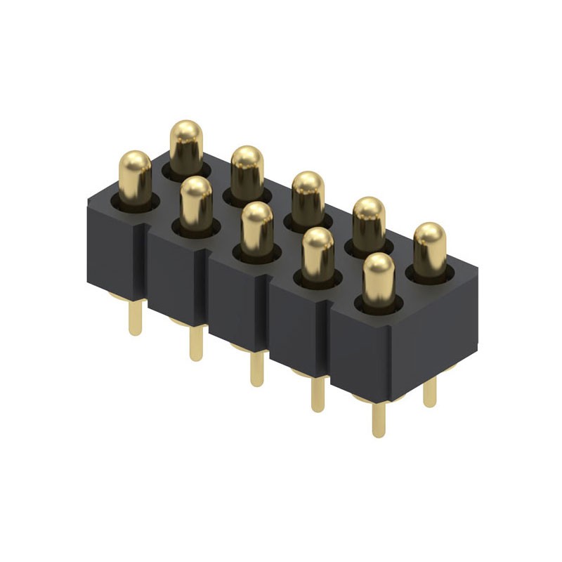 1 pcs : 823-22-010-10-002101 - CONN SPRING PISTON 10POS PCB