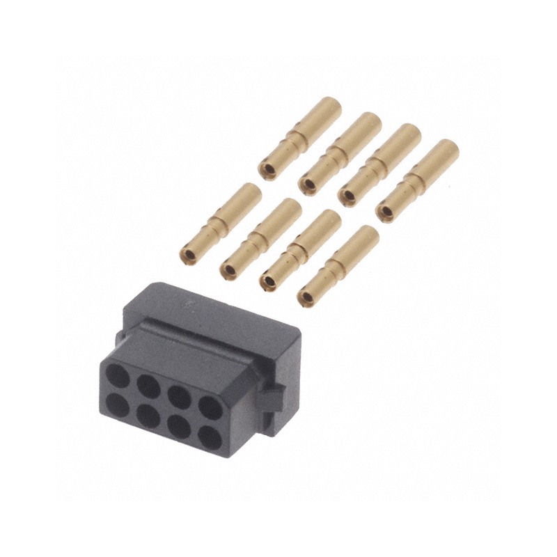 1 pcs : M80-8890805 - CONN RCPT 8POS CRIMP 22AWG GOLD