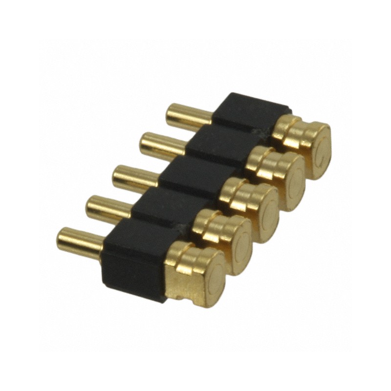 1 pcs : 810-22-005-40-001101 - CONN SPRING PISTON 5POS R/A SMD
