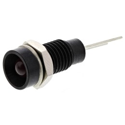 1 pcs - Bulgin Red Panel Mount Indicator, 2V, 6.1mm Mounting Hole Size, Lead Wires Termination