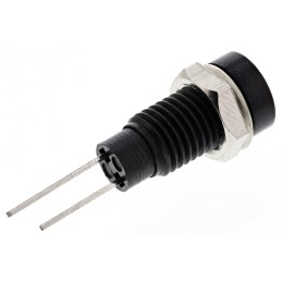 1 pcs - Bulgin Red Panel Mount Indicator, 2V, 6.1mm Mounting Hole Size, Lead Wires Termination