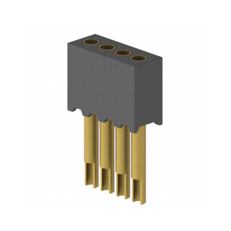 1 pcs : 851-13-004-10-003000 - CONN RCPT 4POS 0.05 GOLD PCB