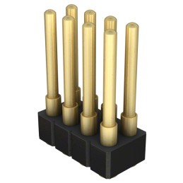 1 pcs : 814-22-008-30-009101 - CONN SPRING PISTON 8POS SMD