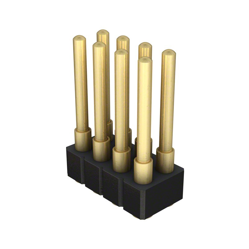 1 pcs : 814-22-008-30-009101 - CONN SPRING PISTON 8POS SMD