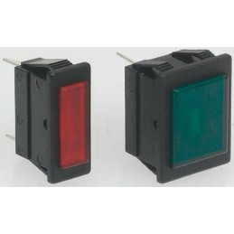 1 pcs - Arcolectric (Bulgin) Ltd Orange Neon Panel Mount Indicator, 230V ac, 30 x 11mm Mounting Hole Size