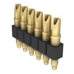 1 pcs : 824-22-006-00-001000 - CONN SPRING PISTON 6POS SLD PCB