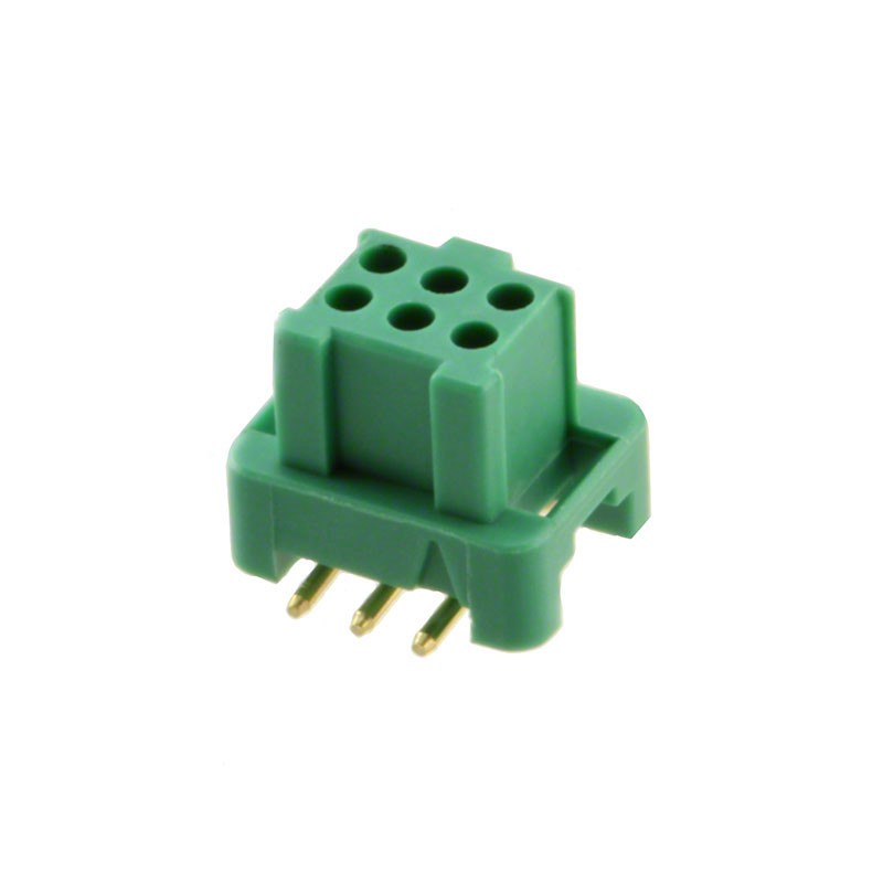 1 pcs : G125-FS10605L0P - CONN RCPT 6POS 0.049 GOLD SMD