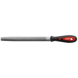 1 pcs - RS PRO 250mm, Second Cut, Half Round Engineers File With Soft-Grip Handle