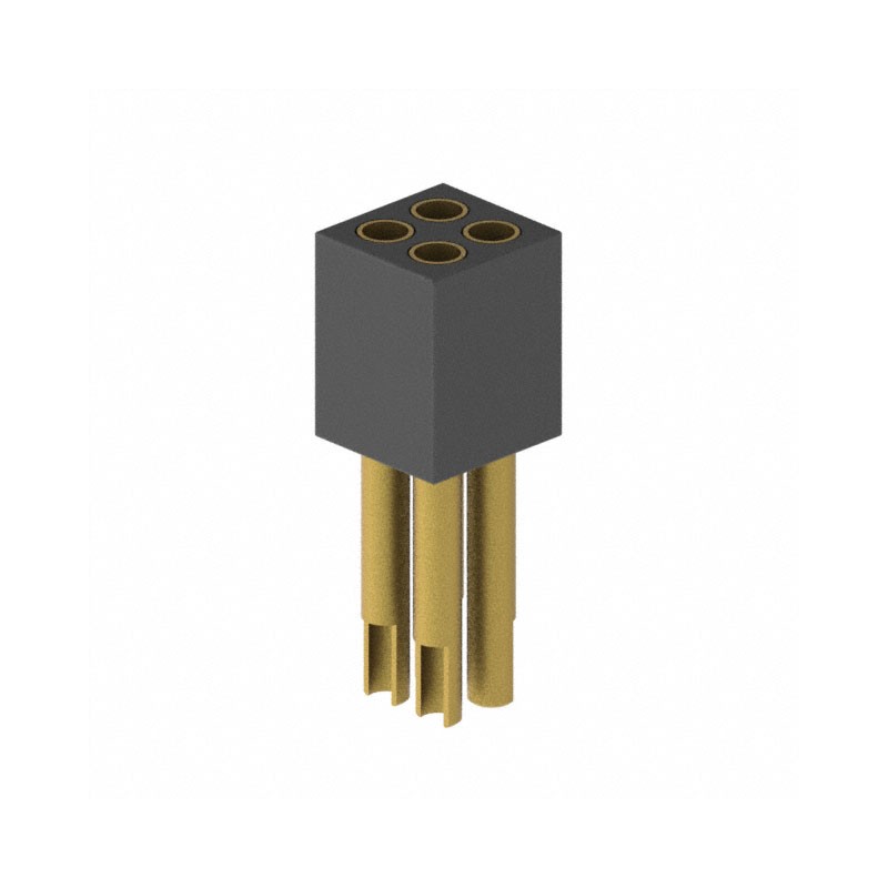 1 pcs : 853-13-004-10-003000 - CONN RCPT 4POS 0.05 GOLD PCB