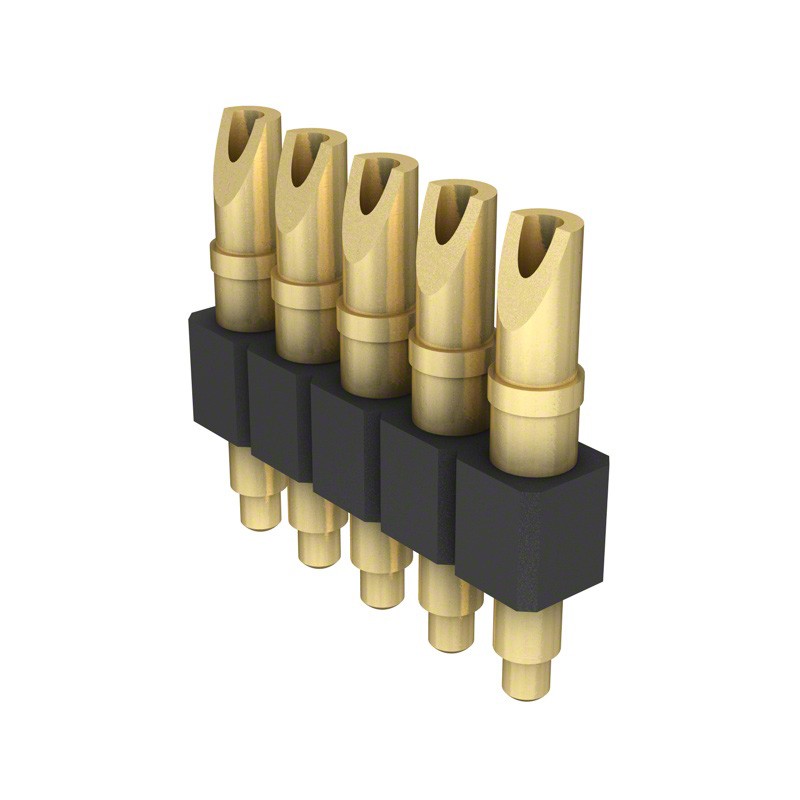 1 pcs : 824-22-005-00-005000 - CONN SPRING PISTON 5POS SLD PCB