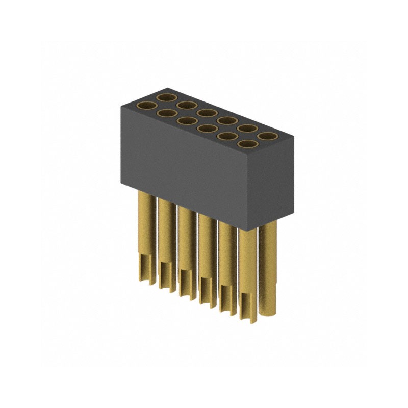 1 pcs : 853-13-012-10-003000 - CONN RCPT 12POS 0.05 GOLD PCB