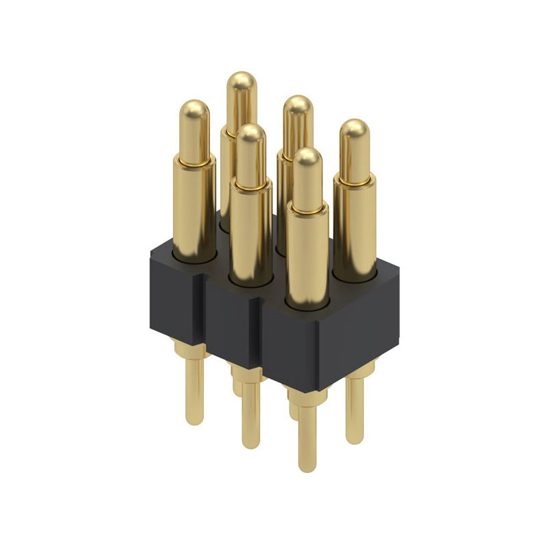 1 pcs : 827-22-006-10-004101 - CONN SPRING PISTON 6POS PCB