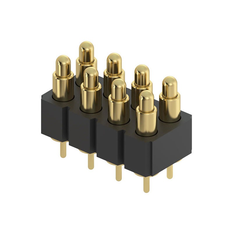 1 pcs : 818-22-008-10-000101 - CONN SPRING PISTON 8POS PCB