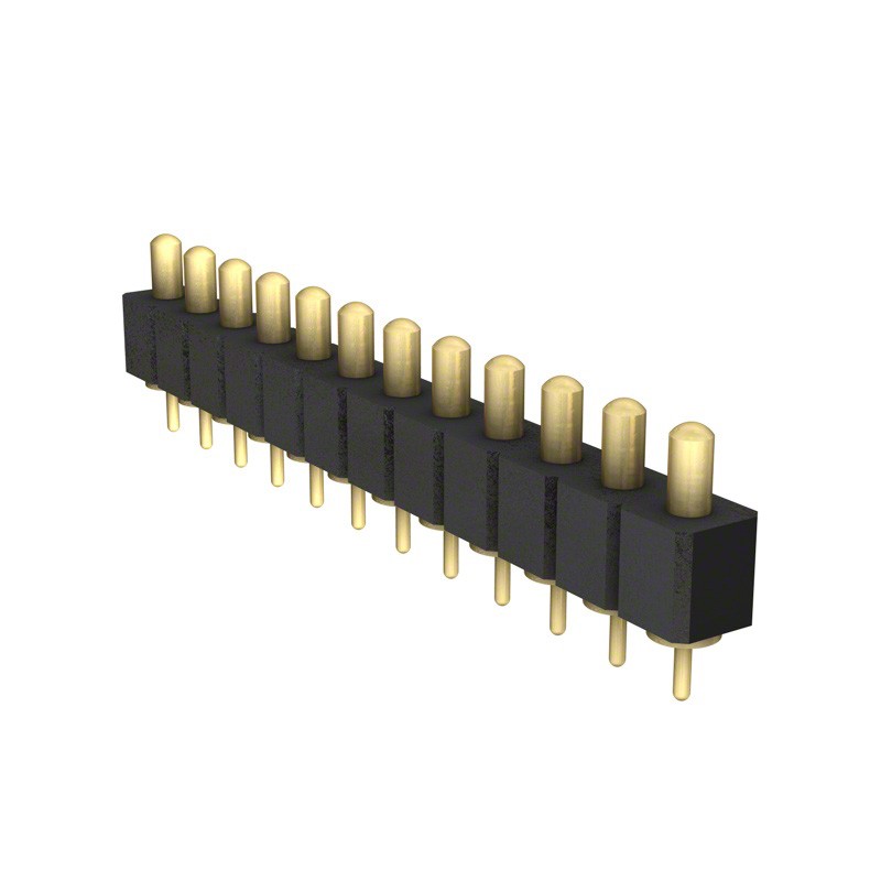 1 pcs : 821-22-012-10-003101 - CONN SPRING PISTON 12POS PCB