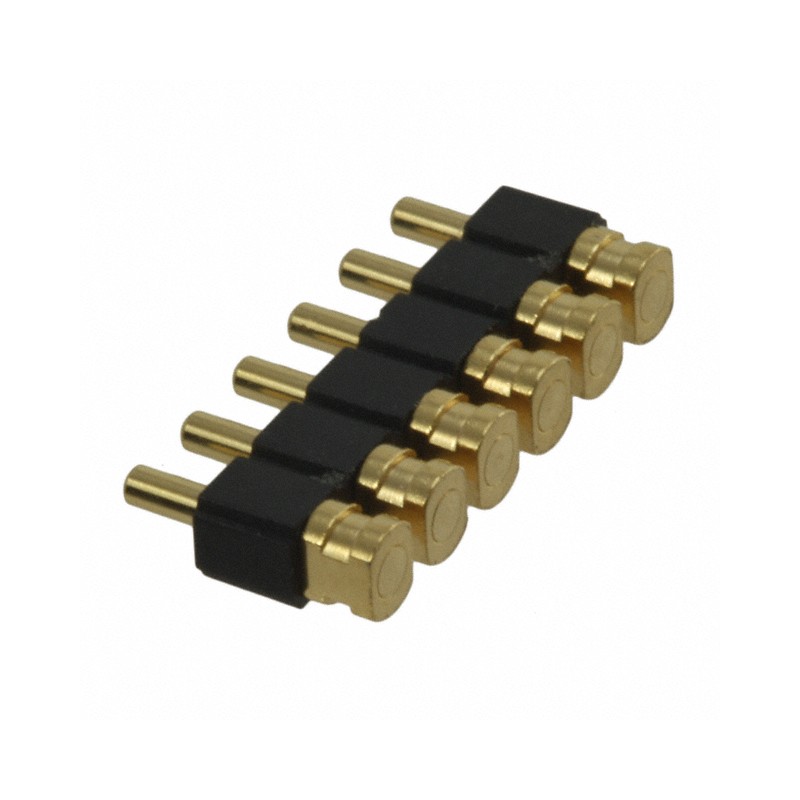 1 pcs : 810-22-006-40-001101 - CONN SPRING PISTON 6POS R/A SMD