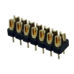 1 pcs : 480-10-214-00-002000 - CONN HDR STRIP SOLDER 14POS GOLD