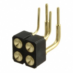 1 pcs : 499-10-204-10-007000 - CONN SPRING TARGET 4POS R/A PCB