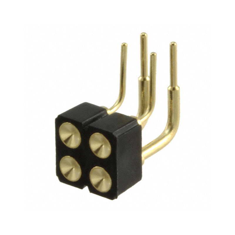 1 pcs : 499-10-204-10-007000 - CONN SPRING TARGET 4POS R/A PCB