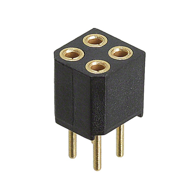 1 pcs : 833-13-004-10-002000 - CONN RCPT 4POS 0.079 GOLD PCB