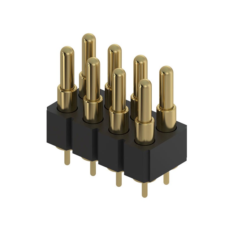 1 pcs : 818-22-008-10-004101 - CONN SPRING PISTON 8POS PCB