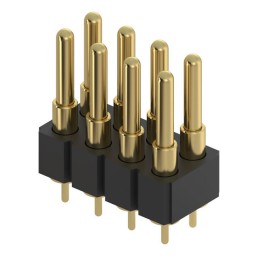 1 pcs : 818-22-008-10-007101 - CONN SPRING PISTON 8POS PCB