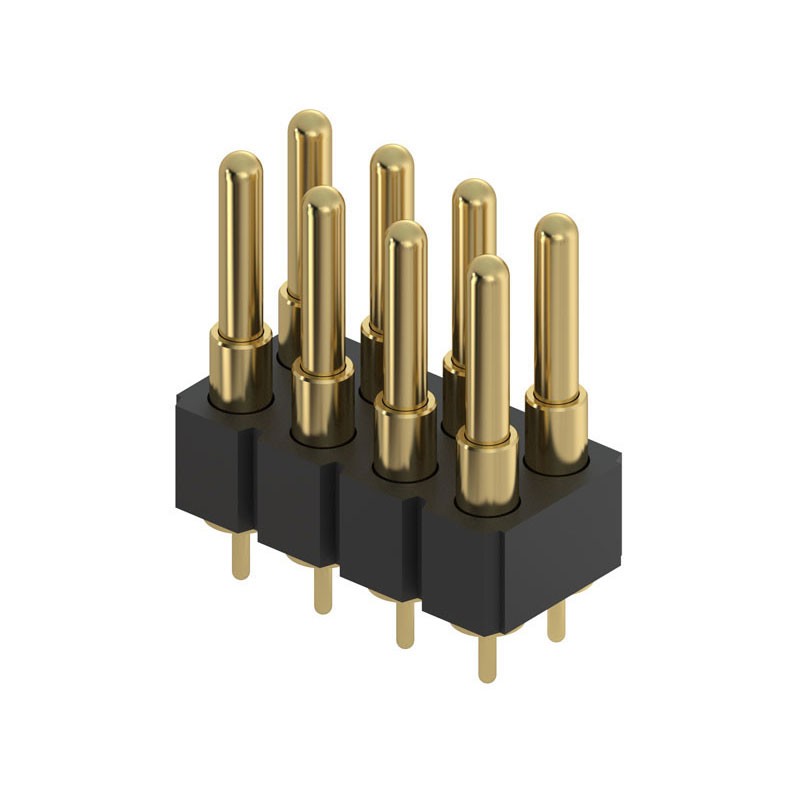 1 pcs : 818-22-008-10-007101 - CONN SPRING PISTON 8POS PCB