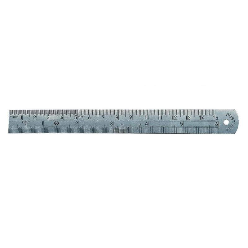 1 pcs - CK 150mm Stainless Steel Imperial, Metric Ruler