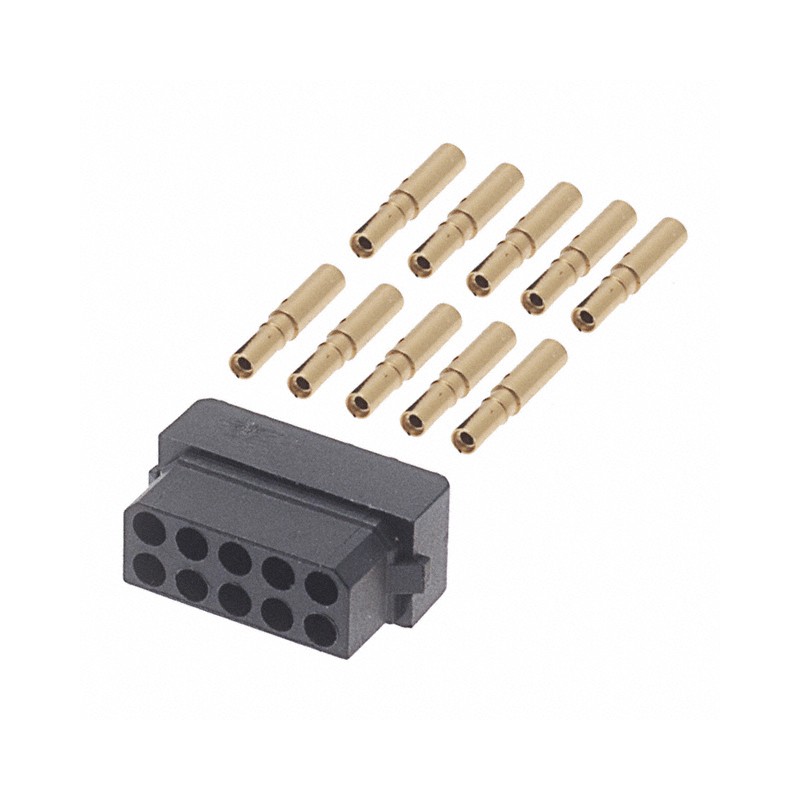 1 pcs : M80-8891005 - CONN RCPT 10POS CRIMP 22AWG GOLD