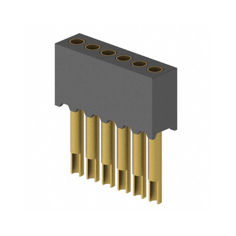 1 pcs : 851-13-006-10-003000 - CONN RCPT 6POS 0.05 GOLD PCB