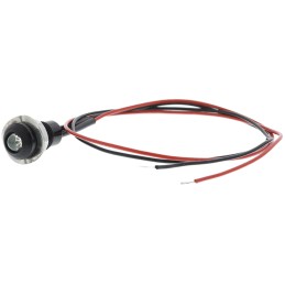 1 pcs - Oxley Blue Panel Mount Indicator, 8mm Mounting Hole Size, Lead Wires Termination, IP67