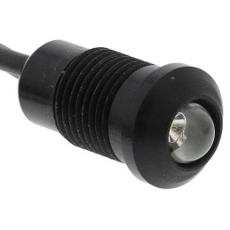 1 pcs - Oxley Blue Panel Mount Indicator, 8mm Mounting Hole Size, Lead Wires Termination, IP67