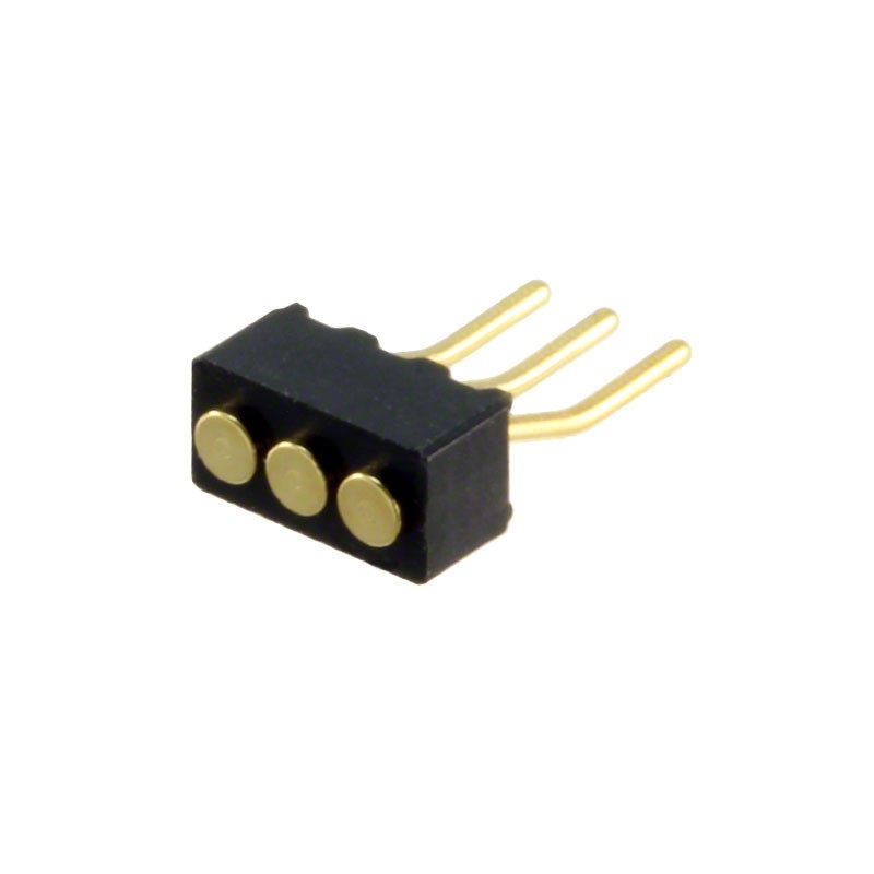 1 pcs : 856-10-003-40-001000 - CONN SPRING TARGET 3POS R/A SMD