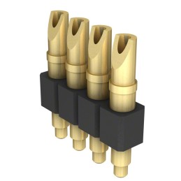 1 pcs : 824-22-004-00-005000 - CONN SPRING PISTON 4POS SLD PCB