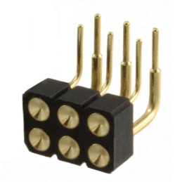 1 pcs : 499-10-206-10-007000 - CONN SPRING TARGET 6POS R/A PCB