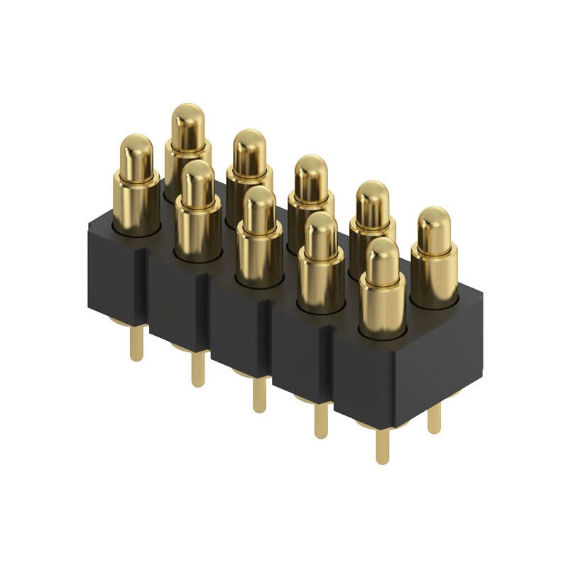 1 pcs : 818-22-010-10-000101 - CONN SPRING PISTON 10POS PCB