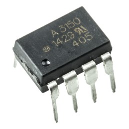 1 pcs - Broadcom, HCPL-3150-000E DC Input Transistor Output Optocoupler, Through Hole, 8-Pin DIP