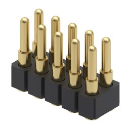 1 pcs : 814-22-010-30-006101 - CONN SPRING PISTON 10POS SMD