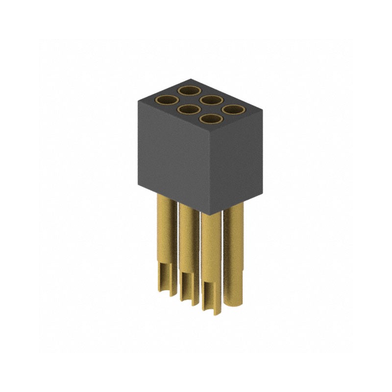1 pcs : 853-13-006-10-003000 - CONN RCPT 6POS 0.05 GOLD PCB