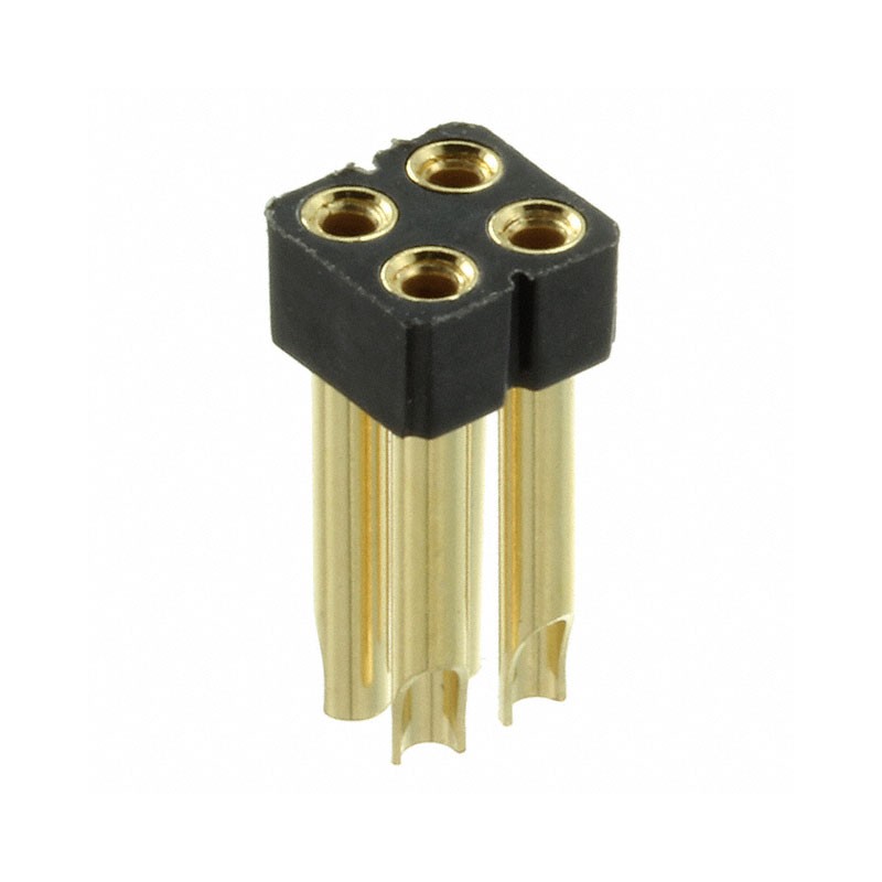 1 pcs : 803-13-004-10-007000 - CONN RCPT 4POS 0.1 GOLD PCB