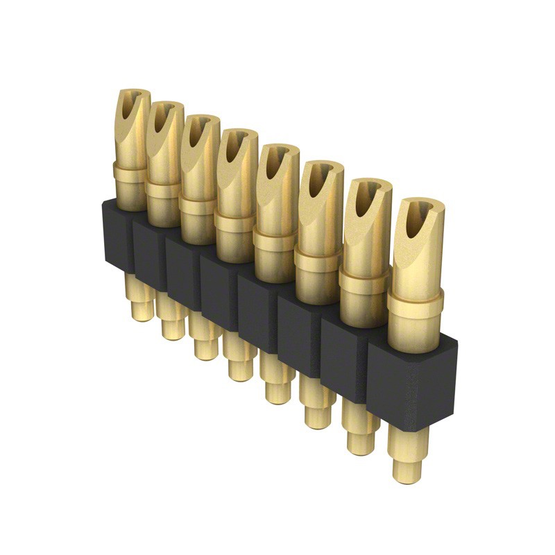 1 pcs : 824-22-008-00-001000 - CONN SPRING PISTON 8POS SLD PCB