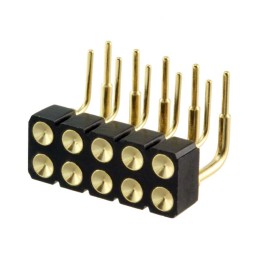 1 pcs : 499-10-210-10-007000 - CONN SPRING TARGET 10POS R/A PCB